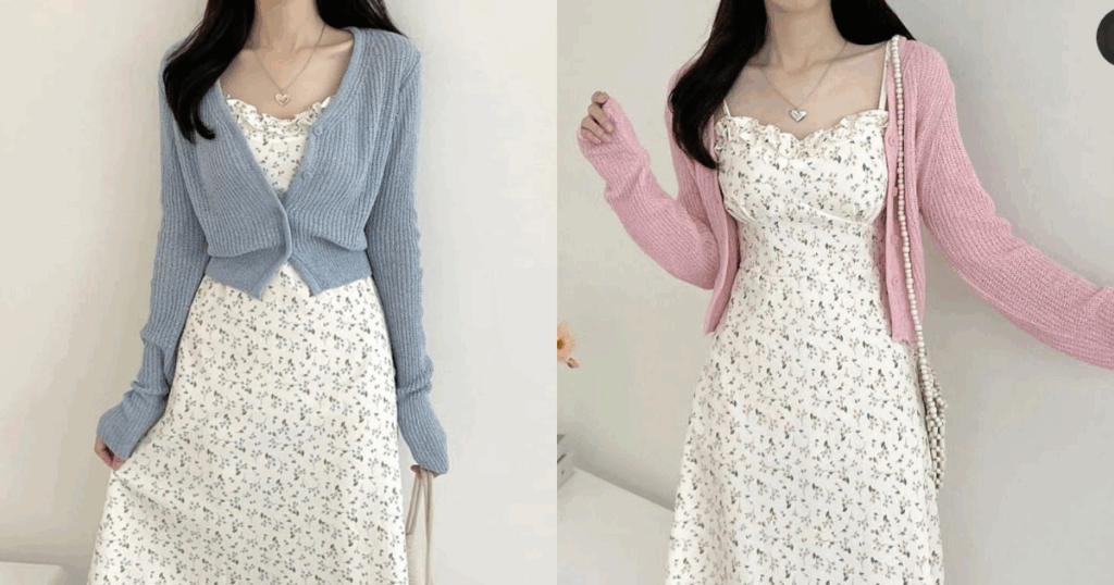 vestidos + cardigans